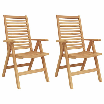 Stol 2 pcs Brun 64,5 x 52 x 108 cm Massivt teakträ