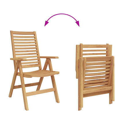 Stol 2 pcs Brun 64,5 x 52 x 108 cm Massivt teakträ