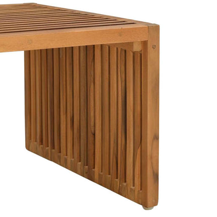 Trädgårds Sidobord Brun 90 x 50 x 36 cm Massivt teakträ