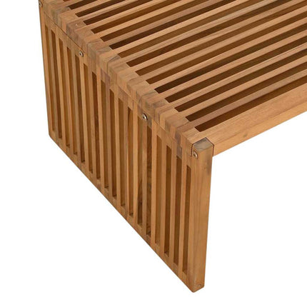 Trädgårds Sidobord Brun 90 x 50 x 36 cm Massivt teakträ
