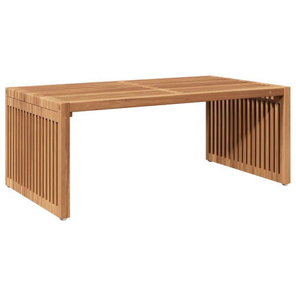 Trädgårds Sidobord Brun 90 x 50 x 36 cm Massivt teakträ