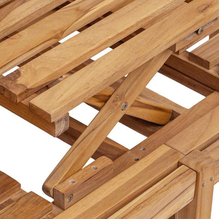 Trädgårdsbänk 150 x 60 x 90 cm Massivt teakträ