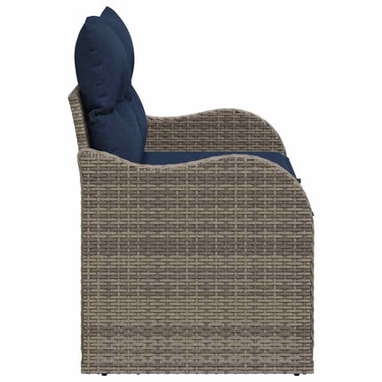 Trädgårdsoffa med kudde 121 x 62 x 69 cm konstrotting