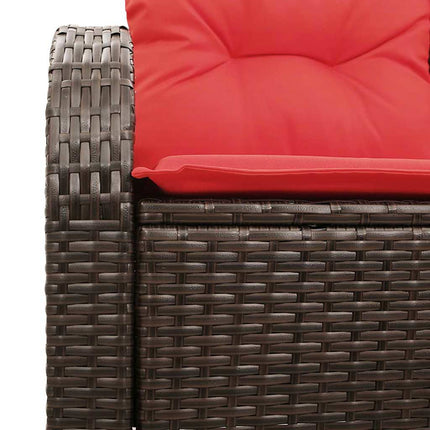 Trädgårdsoffa Brun 124 x 62 x 85 cm konstrotting