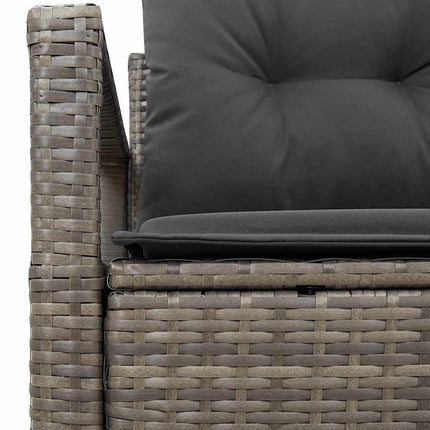 Trädgårdsoffa med kudde 120 x 62 x 69 cm konstrotting