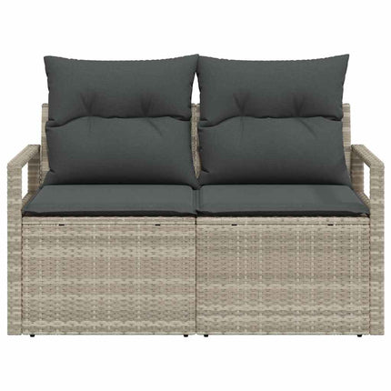 Trädgårdsoffa med kudde 120 x 62 x 69 cm konstrotting