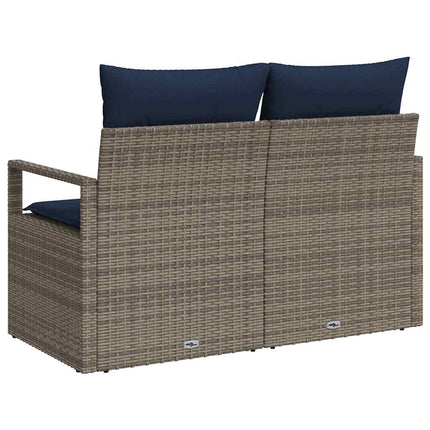 Trädgårdsoffa med kudde 120 x 62 x 69 cm konstrotting