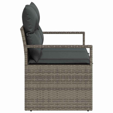 Trädgårdsoffa med kudde 120 x 62 x 69 cm konstrotting
