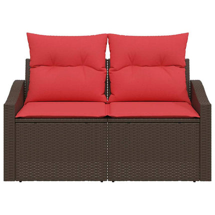 Trädgårdsoffa Brun 123 x 62 x 69cm konstrotting