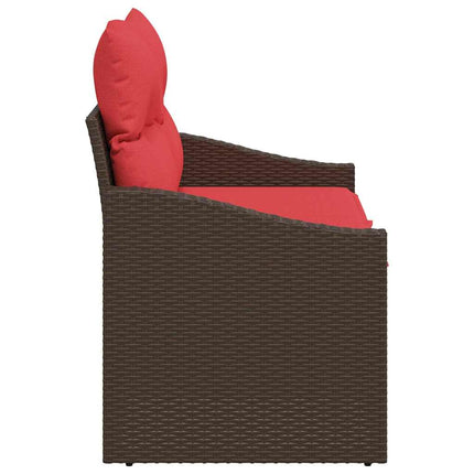 Trädgårdsoffa Brun 123 x 62 x 69cm konstrotting