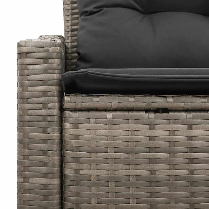 Trädgårdsoffa med kudde 123 x 62 x 69 cm konstrotting