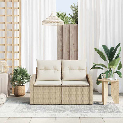 Trädgårdsoffa med kudde 123 x 62 x 69 cm konstrotting