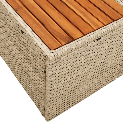 Trädgårdsoffa Beige 184 x 62 x 85cm konstrotting