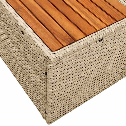 Trädgårdsoffa Beige 184 x 62 x 85cm konstrotting