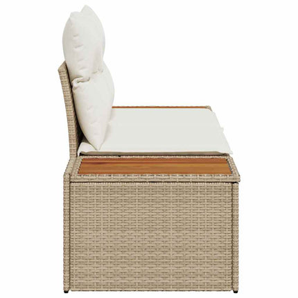 Trädgårdsoffa Beige 184 x 62 x 85cm konstrotting