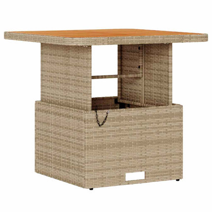 Trädgårdsmöbelset Beige konstrotting