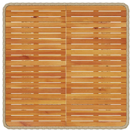 Trädgårdsmöbelset Beige konstrotting