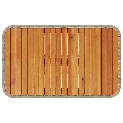 Trädgårdsmöbelset Beige konstrotting