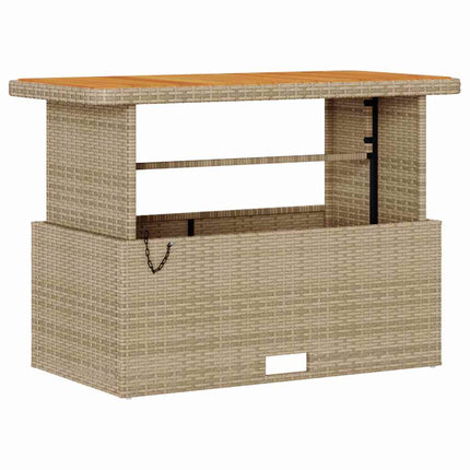 Trädgårdsmöbelset Beige konstrotting