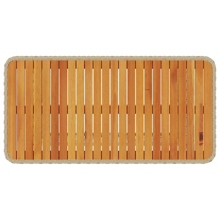 Trädgårdsmöbelset Beige konstrotting
