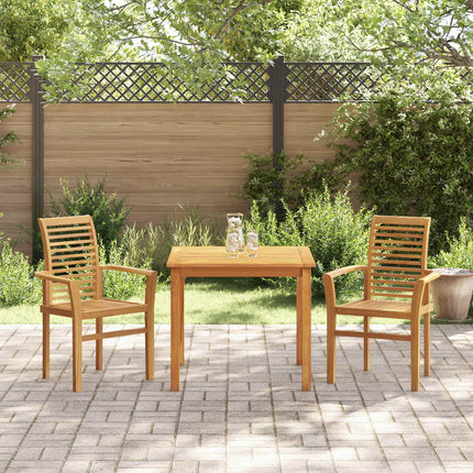 Matstol 2 pcs Brun 62 x 55 x 94 cm Massivt teakträ