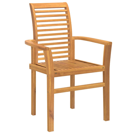 Matstol 2 pcs Brun 62 x 55 x 94 cm Massivt teakträ