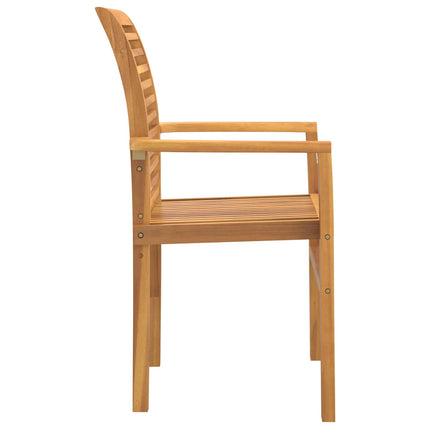 Matstol 2 st Massivt teakträ Brun 62 x 55 x 94 cm