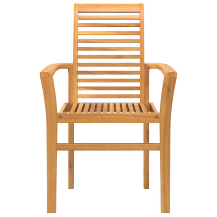 Matstol 4 pcs Brun 62 x 55 x 94 cm Massivt teakträ