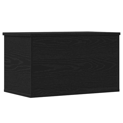 Förvaringslåda Svart Ek 60 x 35 x 35 cm Konstruerat trä
