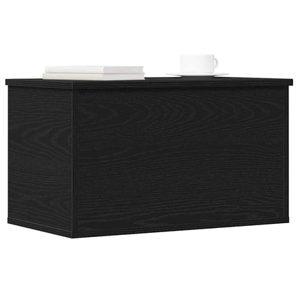 Förvaringslåda Svart Ek 60 x 35 x 35 cm Konstruerat trä
