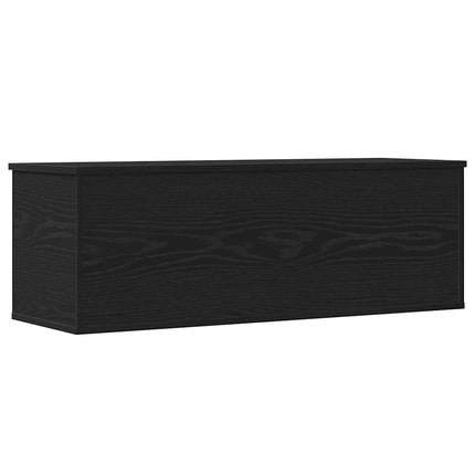 Förvaringslåda Svart Ek 102 x 35 x 35 cm Konstruerat trä