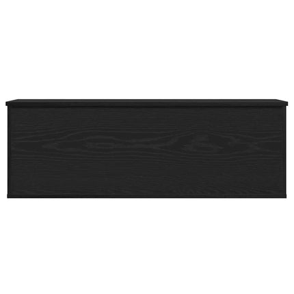 Förvaringslåda Svart Ek 102 x 35 x 35 cm Konstruerat trä