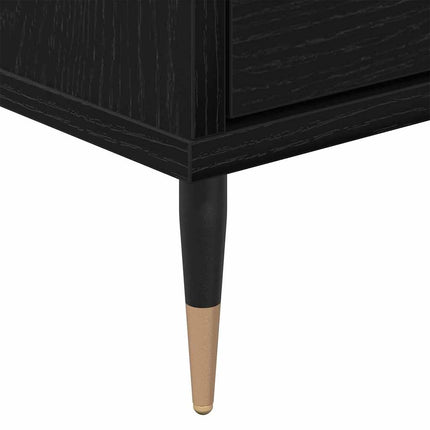 TV-skåp Svart Ek 150 x 30 x 45 cm Konstruerat trä