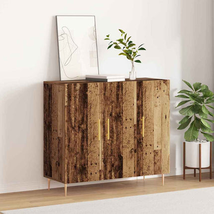 Sideboard Gammalt trä 90 x 34 x 80 cm Konstruerat trä