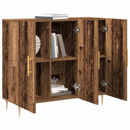 Sideboard Gammalt trä 90 x 34 x 80 cm Konstruerat trä