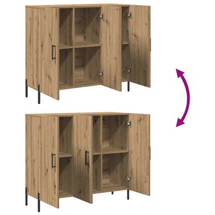 Sideboard Artisan Ek 90 x 34 x 80 cm Konstruerat trä