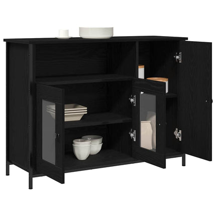 Sideboard Svart Ek 100 x 35 x 75 cm