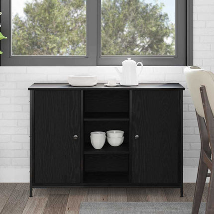 Sideboard Svart Ek 100 x 35 x 70 cm