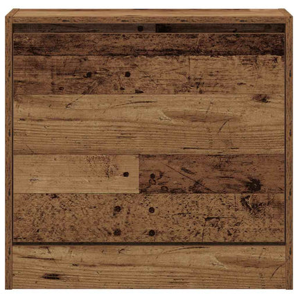 Skoskåp med hylla Gammalt trä 60 x 21 x 57 cm Konstruerat trä