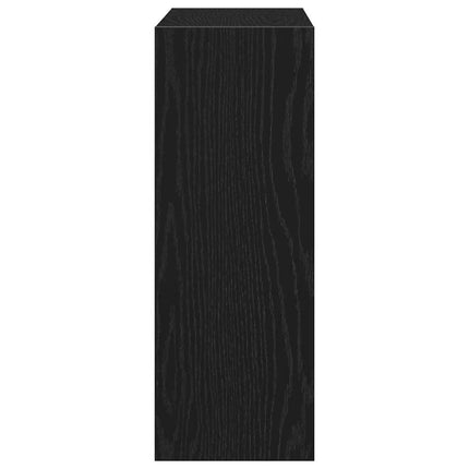 Skoskåp med hylla Svart Ek 60 x 21 x 57 cm Konstruerat trä