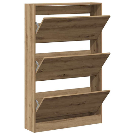 Skoskåp 80 x 21 x 125,5 cm Konstruerat trä Artisan Ek
