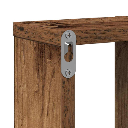Vägg hylla Väggmonterad Gammalt trä 104.5 x 43 x 10 cm