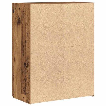 Kontorsskåp med dörr Svart Ek 70 x 32 x 77.5 cm Konstruerat trä
