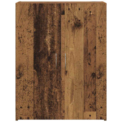 Kontorsskåp med dörr Svart Ek 70 x 32 x 77.5 cm Konstruerat trä