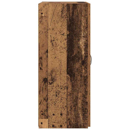 Kontorsskåp med dörr Svart Ek 70 x 32 x 77.5 cm Konstruerat trä