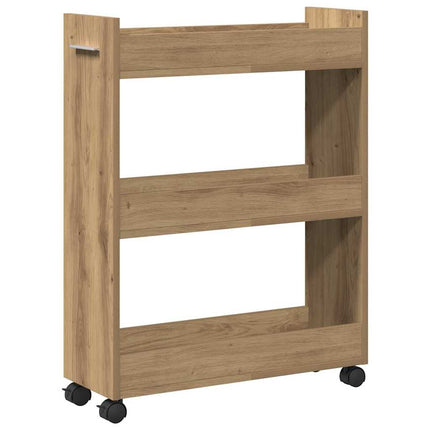 Skåp med hjul Artisan Ek 60 x 22 x 79 cm