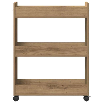 Skåp med hjul Artisan Ek 60 x 22 x 79 cm