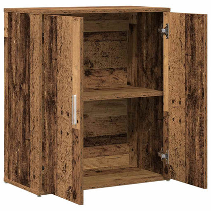 Skänk gammalt trä 60x31x70 cm konstruerat trä