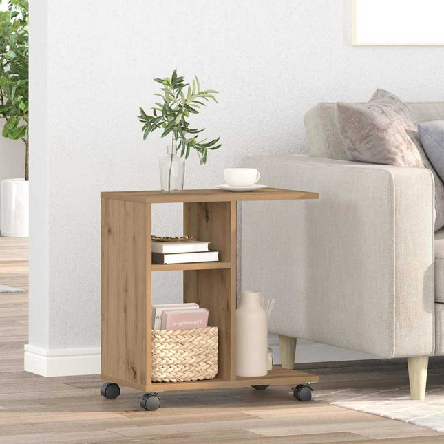 Sidobord artisan ek 50 x 30 x 55 cm Konstruerat trä