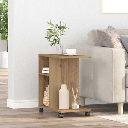Sidobord med hylla artisan ek 50 x 30 x 55 cm Konstruerat trä